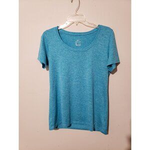 Nike Dri-fit, women's blue, short sleeve tee, size m